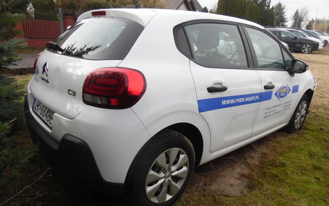 Citroen C3 cena 10900 przebieg: 287600, rok produkcji 2017 z Jedlicze małe 254